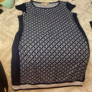 Michael Kors Knee Length Nautical Shift Dress